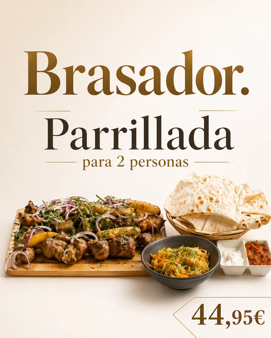 Ejemplo de creatividad para redes sociales del restaurante Brasad'or